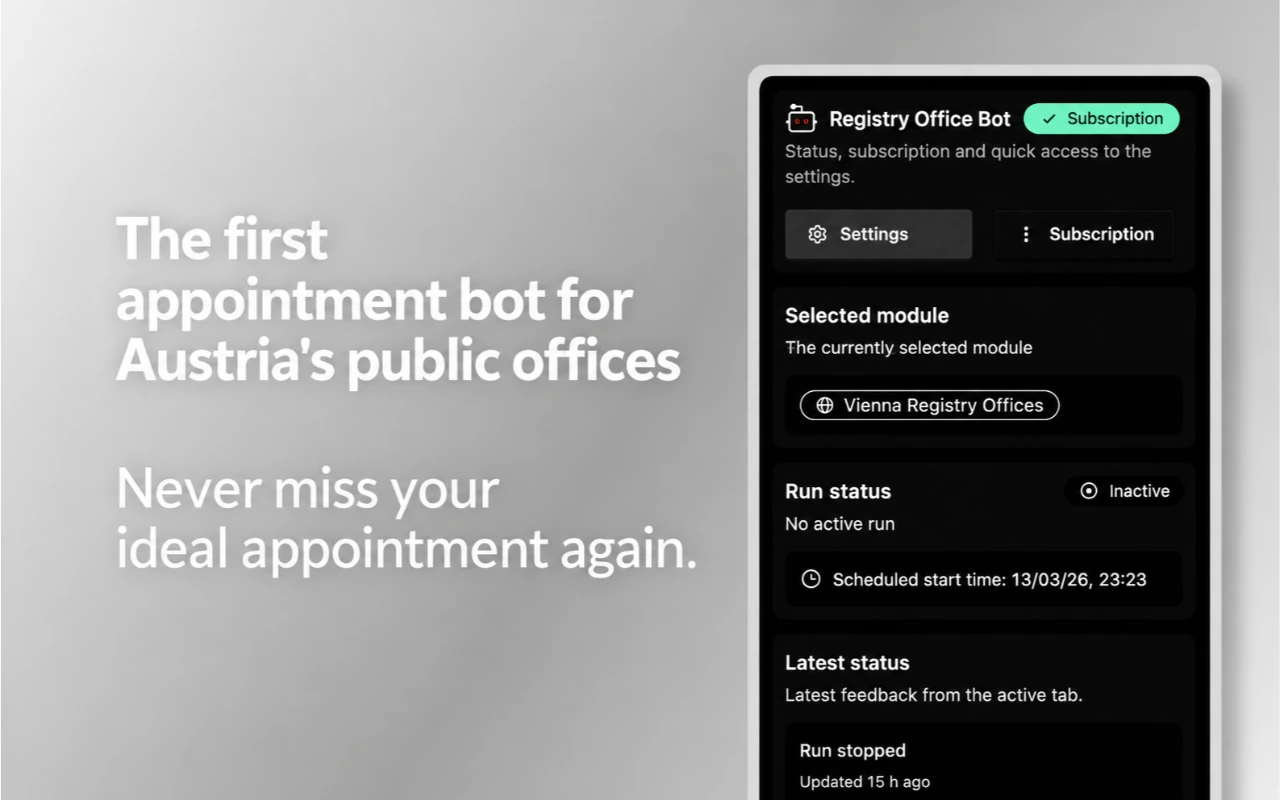 Screenshot of the extension popup